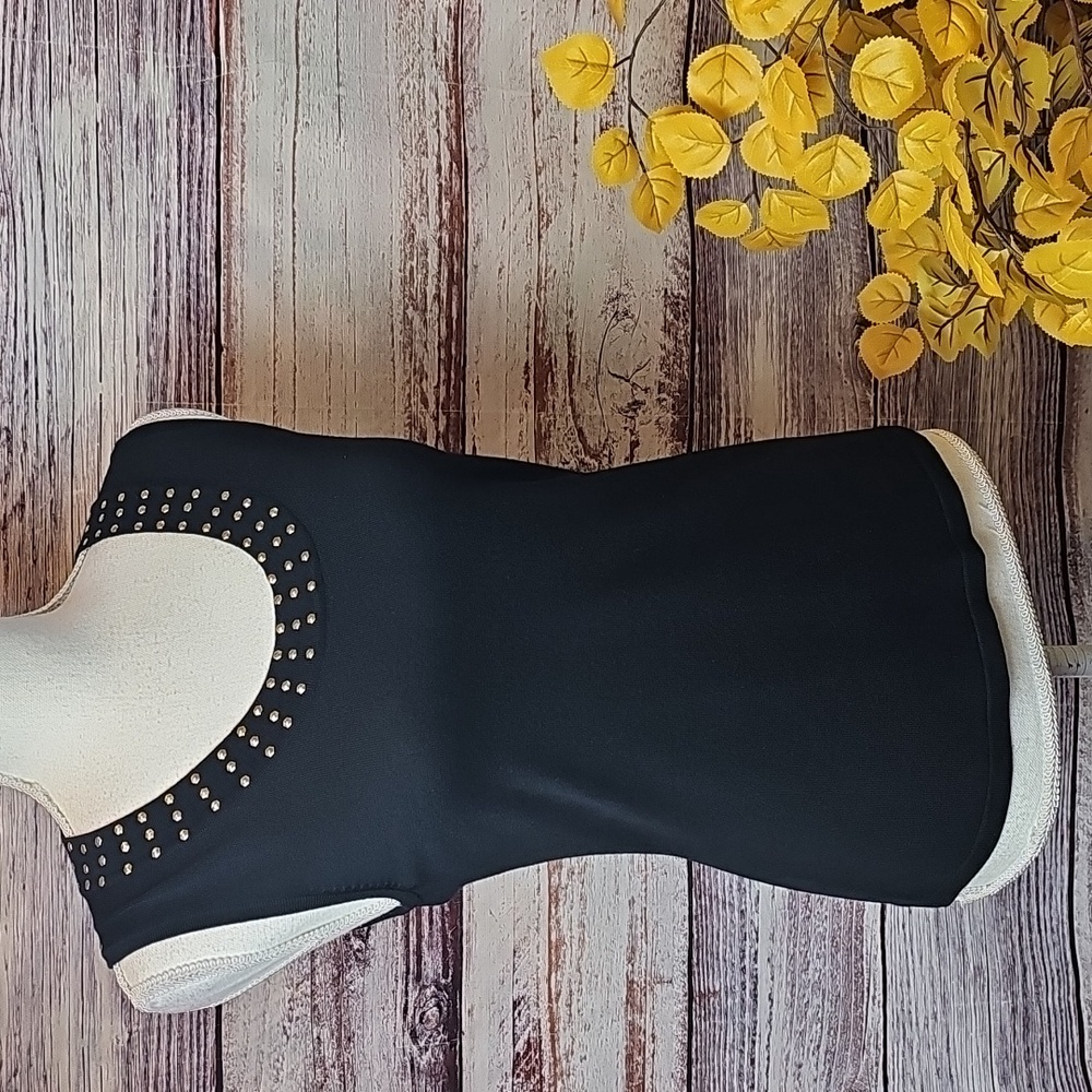 INDUSTRY 212 BLACK GROMMET PULLOVER TANK TOP
